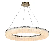 Люстра подвесная светодиодная Гэлли 07599-80,36 Kink Light прозрачная на 1 лампу, основание латунь в стиле современный кольца Люстра подвесная светодиодная Гэлли 07599-80,36 Kink Light прозрачная на 1 лампу, основание латунь в стиле современный кольца